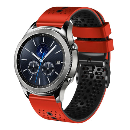 22mm Perforated Two-Color Silicone Watch Band