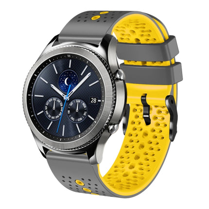 22mm Perforated Two-Color Silicone Watch Band