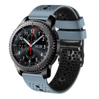 For Samsung Gear S3 Frontier / Blue+Black