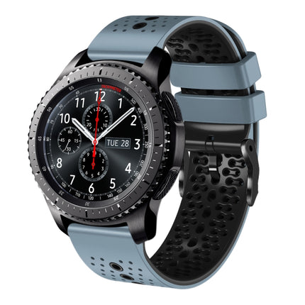 22mm Perforated Two-Color Silicone Watch Band