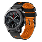 For Samsung Gear S3 Frontier / Black+Orange