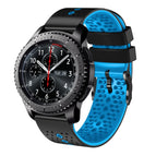 For Samsung Gear S3 Frontier / Black+Blue