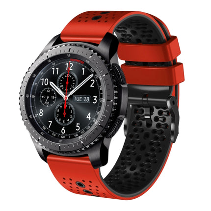22mm Perforated Two-Color Silicone Watch Band