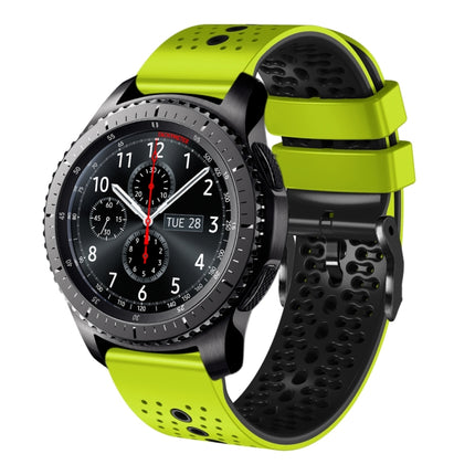 22mm Perforated Two-Color Silicone Watch Band