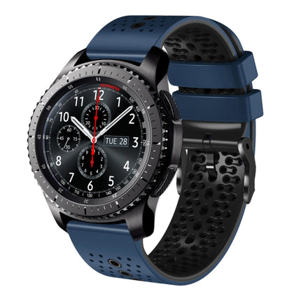 22mm Perforated Two-Color Silicone Watch Band