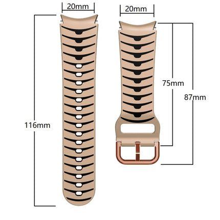 Curved Texture Silicone Watch Band, For Samsung Galaxy Watch 5 44mm, For Samsung Galaxy Watch 5 40mm, For Samsung Galaxy Watch 5 Pro 45mm - DealBuddy