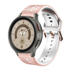 For Samsung Galaxy Watch 5 Pro 45mm / Pink+White