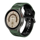 For Samsung Galaxy Watch 5 Pro 45mm / Army Green + Black