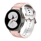 For Samsung Galaxy Watch 4 40mm / Pink+White