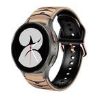 For Samsung Galaxy Watch 4 40mm / Khaki + Black