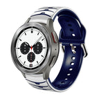 For Samsung  Galaxy Watch 4 Classic 42mm / White+Blue