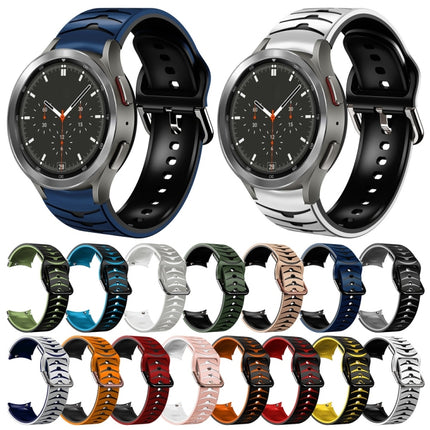 Curved Texture Silicone Watch Band, For Samsung  Galaxy Watch 4 Classic 46mm - DealBuddy