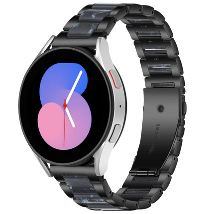 Interbead Resin Metal Watch Band, For Galaxy Watch 5 40 / 44mm, For Galaxy Watch 5 Pro 45mm, For Galaxy Watch 4 40 / 44mm
