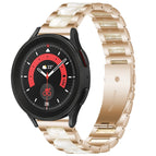 For Galaxy Watch 5 Pro 45mm / Rose Gold White