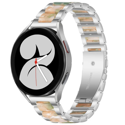 Interbead Resin Metal Watch Band, For Galaxy Watch 5 40 / 44mm, For Galaxy Watch 5 Pro 45mm, For Galaxy Watch 4 40 / 44mm
