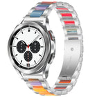 Interbead Resin Metal Watch Band, For Galaxy Watch 4 Classic 42 / 46mm - DealBuddy