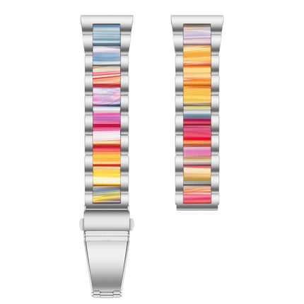Interbead Resin Metal Watch Band, For Galaxy Watch 4 Classic 42 / 46mm - DealBuddy