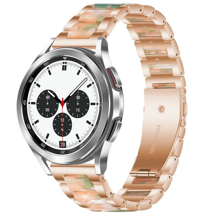 Interbead Resin Metal Watch Band, For Galaxy Watch 4 Classic 42 / 46mm - DealBuddy