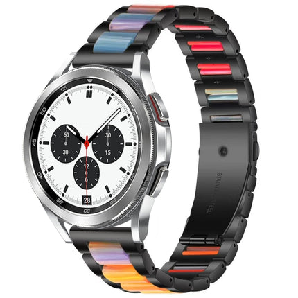 Interbead Resin Metal Watch Band, For Galaxy Watch 4 Classic 42 / 46mm - DealBuddy