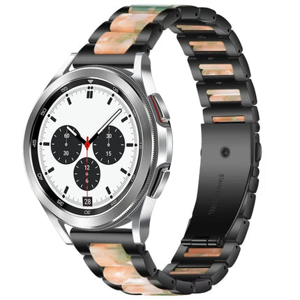 Interbead Resin Metal Watch Band, For Galaxy Watch 4 Classic 42 / 46mm - DealBuddy