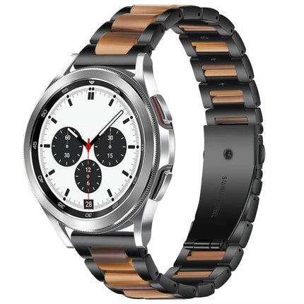 Interbead Resin Metal Watch Band, For Galaxy Watch 4 Classic 42 / 46mm - DealBuddy
