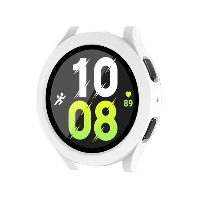 For Samsung Galaxy Watch4/5 44mm ENKAY Hat-Prince Waterproof Full Coverage PC Frame + 9H Tempered Glass Case - DealBuddy