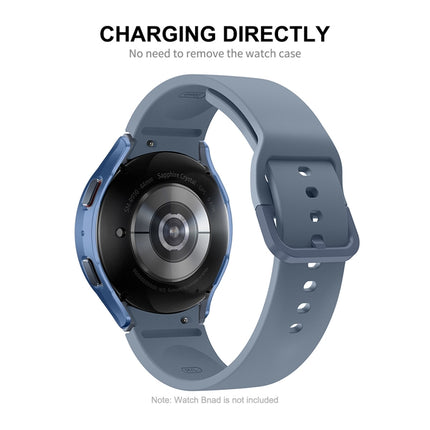 For Samsung Galaxy Watch4/5 44mm ENKAY Hat-Prince Waterproof Full Coverage PC Frame + 9H Tempered Glass Case - DealBuddy