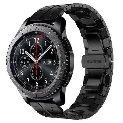 Armor Stainless Steel Metal Watch Band, For Samsung Galaxy watch3 45mm, For Samsung Galaxy watch 46mm, For Samsung Gear S3 Classic, For Samsung Gear S3 Frontier - DealBuddy