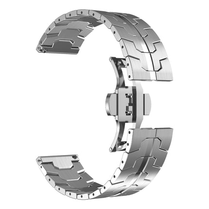 Armor Stainless Steel Metal Watch Band, For Samsung Galaxy watch 42mm, For Samsung Galaxy Watch3 41mm, For Samsung Galaxy Gear Sport, For Samsung Galaxy Watch Active, For Samsung Galaxy Watch5 / Watch5 Pro, For Samsung Galaxy Watch4 / Watch4 Classic - DealBuddy