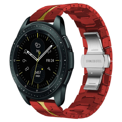 Armor Stainless Steel Metal Watch Band, For Samsung Galaxy watch 42mm, For Samsung Galaxy Watch3 41mm, For Samsung Galaxy Gear Sport, For Samsung Galaxy Watch Active, For Samsung Galaxy Watch5 / Watch5 Pro, For Samsung Galaxy Watch4 / Watch4 Classic - DealBuddy