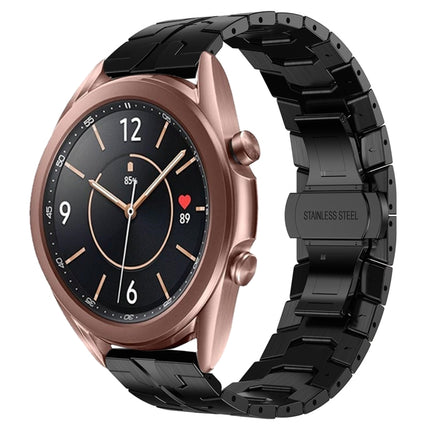 Armor Stainless Steel Metal Watch Band, For Samsung Galaxy watch 42mm, For Samsung Galaxy Watch3 41mm, For Samsung Galaxy Gear Sport, For Samsung Galaxy Watch Active, For Samsung Galaxy Watch5 / Watch5 Pro, For Samsung Galaxy Watch4 / Watch4 Classic - DealBuddy