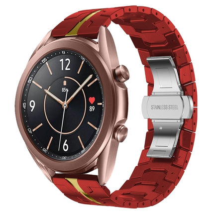 Armor Stainless Steel Metal Watch Band, For Samsung Galaxy watch 42mm, For Samsung Galaxy Watch3 41mm, For Samsung Galaxy Gear Sport, For Samsung Galaxy Watch Active, For Samsung Galaxy Watch5 / Watch5 Pro, For Samsung Galaxy Watch4 / Watch4 Classic - DealBuddy
