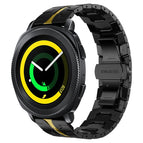 For Samsung Galaxy Gear Sport / Black+Gold