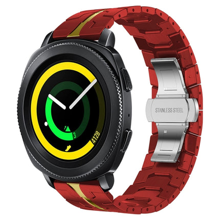 Armor Stainless Steel Metal Watch Band, For Samsung Galaxy watch 42mm, For Samsung Galaxy Watch3 41mm, For Samsung Galaxy Gear Sport, For Samsung Galaxy Watch Active, For Samsung Galaxy Watch5 / Watch5 Pro, For Samsung Galaxy Watch4 / Watch4 Classic - DealBuddy