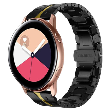 Armor Stainless Steel Metal Watch Band, For Samsung Galaxy watch 42mm, For Samsung Galaxy Watch3 41mm, For Samsung Galaxy Gear Sport, For Samsung Galaxy Watch Active, For Samsung Galaxy Watch5 / Watch5 Pro, For Samsung Galaxy Watch4 / Watch4 Classic - DealBuddy