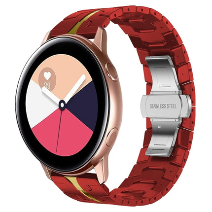 Armor Stainless Steel Metal Watch Band, For Samsung Galaxy watch 42mm, For Samsung Galaxy Watch3 41mm, For Samsung Galaxy Gear Sport, For Samsung Galaxy Watch Active, For Samsung Galaxy Watch5 / Watch5 Pro, For Samsung Galaxy Watch4 / Watch4 Classic - DealBuddy