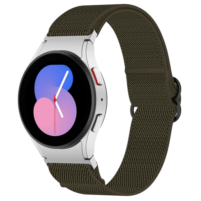 Nylon Stretch Black Buckle Watch Band