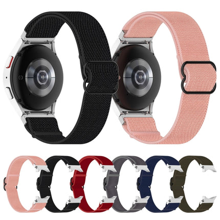 Nylon Stretch Black Buckle Watch Band