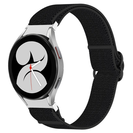 Nylon Stretch Black Buckle Watch Band, For Samsung Galaxy Watch 5 Pro 45mm, For Samsung Galaxy Watch 5 44mm, For Samsung Galaxy Watch 5 40mm, For Samsung Galaxy Watch 4 44mm, For Samsung Galaxy Watch 4 40mm, For Samsung Galaxy Watch 4 Classic 42mm     ... - DealBuddy