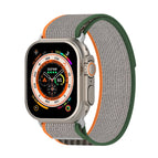 For Apple Watch Ultra 49mm / Orange+Army green