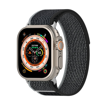 Double Color Nylon Hook and Loop Fastener Watch Band, For Apple Watch Ultra 49mm, For Apple Watch Series 8&7 45mm/SE 2&6&SE&5&4 44mm, For Apple Watch Series 8&7 41mm/SE 2&6&SE&5&4 40mm - DealBuddy