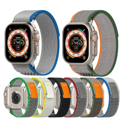 Double Color Nylon Hook and Loop Fastener Watch Band, For Apple Watch Ultra 49mm, For Apple Watch Series 8&7 45mm/SE 2&6&SE&5&4 44mm, For Apple Watch Series 8&7 41mm/SE 2&6&SE&5&4 40mm - DealBuddy