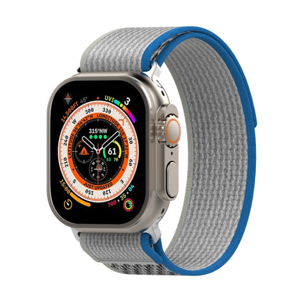 Double Color Nylon Hook and Loop Fastener Watch Band, For Apple Watch Ultra 49mm, For Apple Watch Series 8&7 45mm/SE 2&6&SE&5&4 44mm, For Apple Watch Series 8&7 41mm/SE 2&6&SE&5&4 40mm - DealBuddy