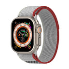 For Apple Watch Series 8&7 41mm/SE 2&6&SE&5&4 40mm / Red+White