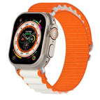 For Apple Watch Ultra 49mm / Orange+Starlight