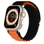 For Apple Watch Ultra 49mm / Black+Orange