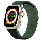 For Apple Watch Ultra 49mm / Green+Black