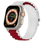 For Apple Watch Series 8&7 41mm/SE 2&6&SE&5&4 40mm / Starlight+Red