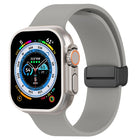 Magnetic Black Buckle Smooth Silicone Watch Band