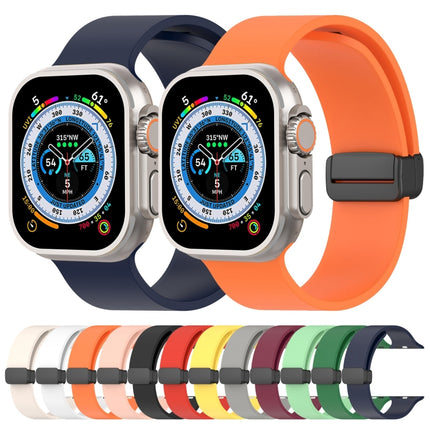 Magnetic Black Buckle Smooth Silicone Watch Band